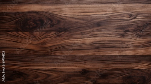 Elegant dark walnut wood surface. photo
