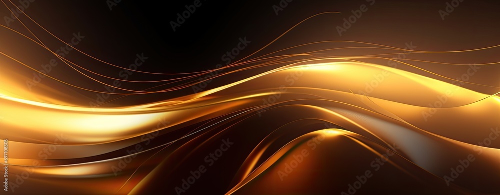 Golden abstract wavy background. Golden abstract wavy background.