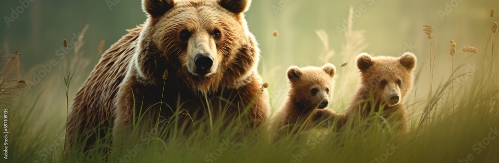 Obraz premium Bear family