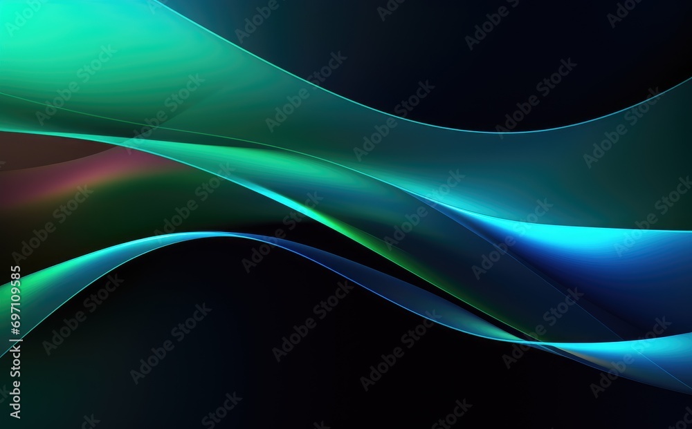 Obraz premium A close up of a green and blue background