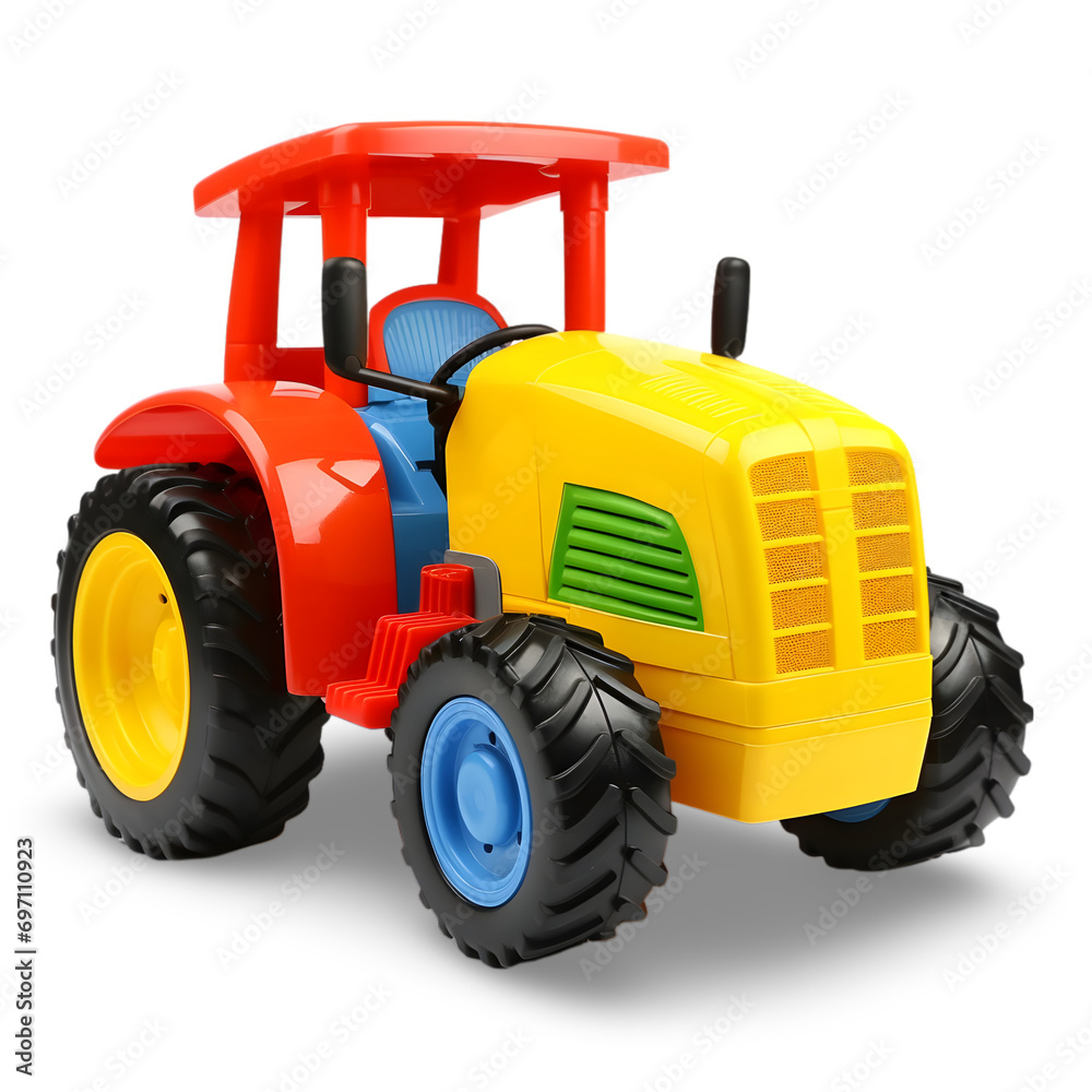 toy tractor isolated on Transparent background toy tractor isolated on Transparent background