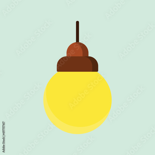 Ceiling lamp icon. Subtable to place on light, interior, etc.	