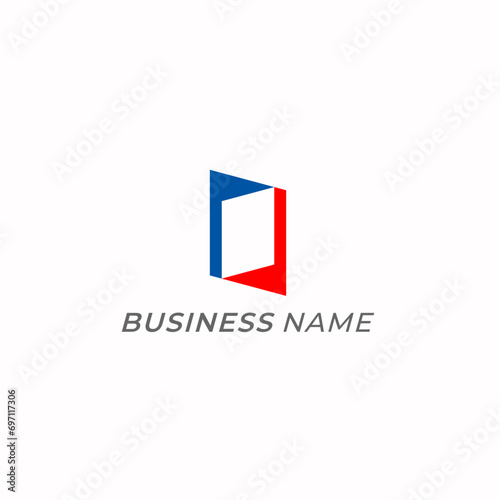 design logo creative negative space rectangle
