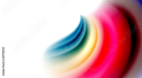 Color mixing liquid rainbow shape background