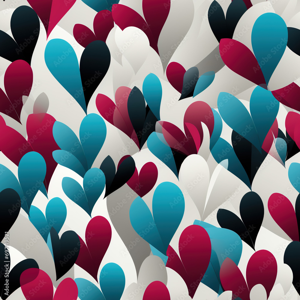 Heartbeat Pules Seamless Patterns Heartbeat Pules Seamless Patterns