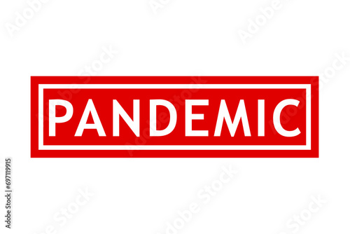 pandemic, simple vector red simple rectangle vector rubber stamp effect