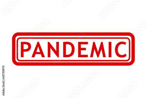 pandemic, simple vector red simple rectangle vector rubber stamp effect