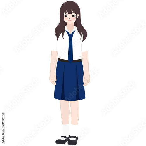 Fotografie indonesia junior high school student cartoon