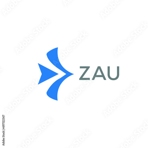 ZAU Letter logo design template vector. ZAU Business abstract connection vector logo. ZAU icon circle logotype. 