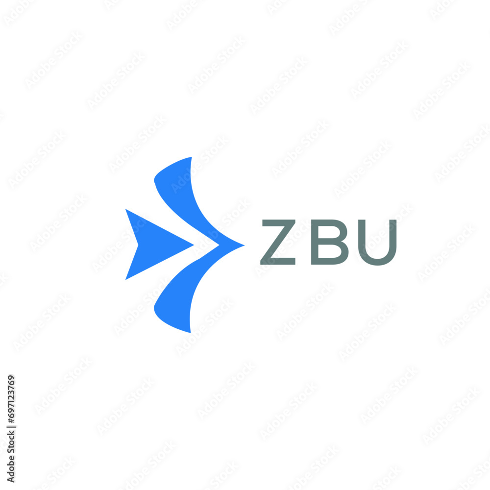 ZBU Letter logo design template vector. ZBU Business abstract connection vector logo. ZBU icon circle logotype.
