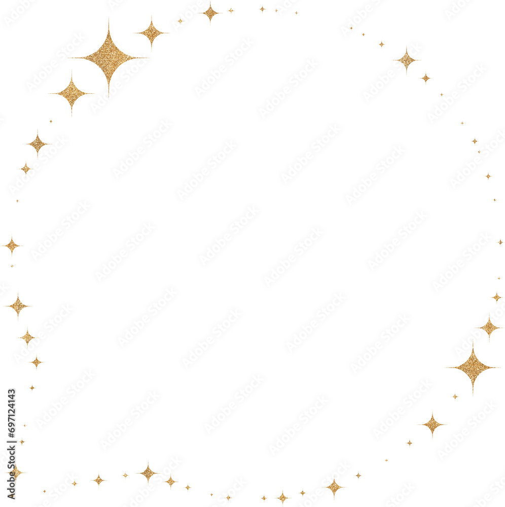Gold Glitter Star Dialog Box