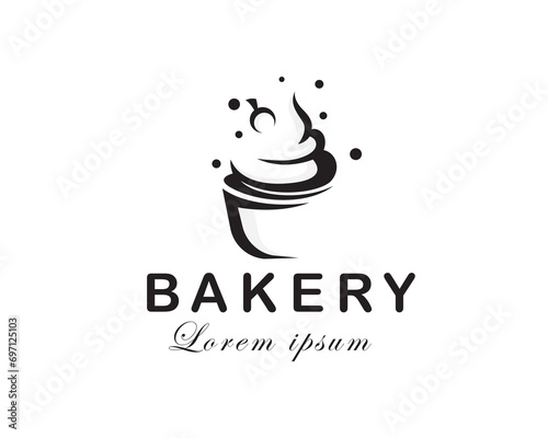 cream art bakery logo icon symbol design template illustration inspiration