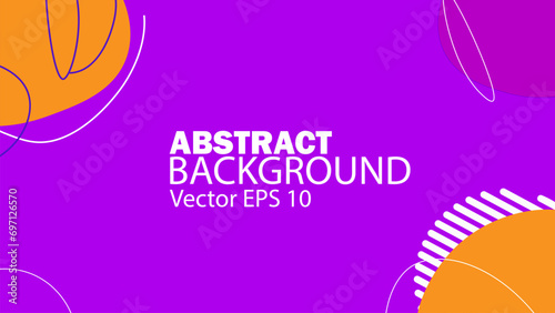Minimal Abstract Geometric Background With Elegant Purple And Orange Color can be used for template, presentation, landing page, Vector EPS 10