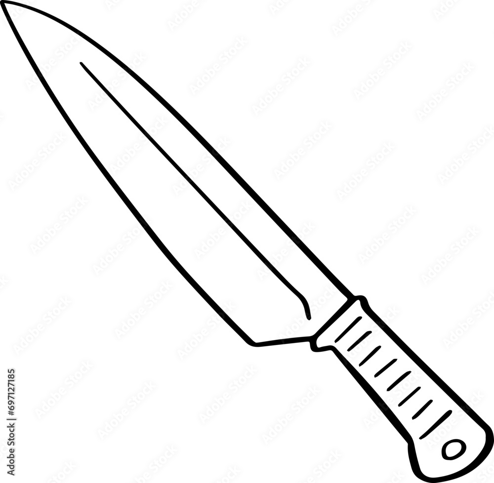 cartoon knife illustration. cartoon knife illustration.