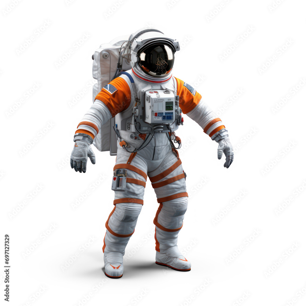 Astronaut on isolate transparency background, PNG