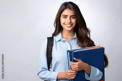 young indian female college student