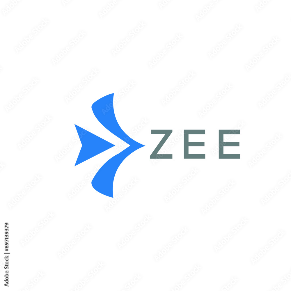 ZEE Letter logo design template vector. ZEE Business abstract connection vector logo. ZEE icon circle logotype.
