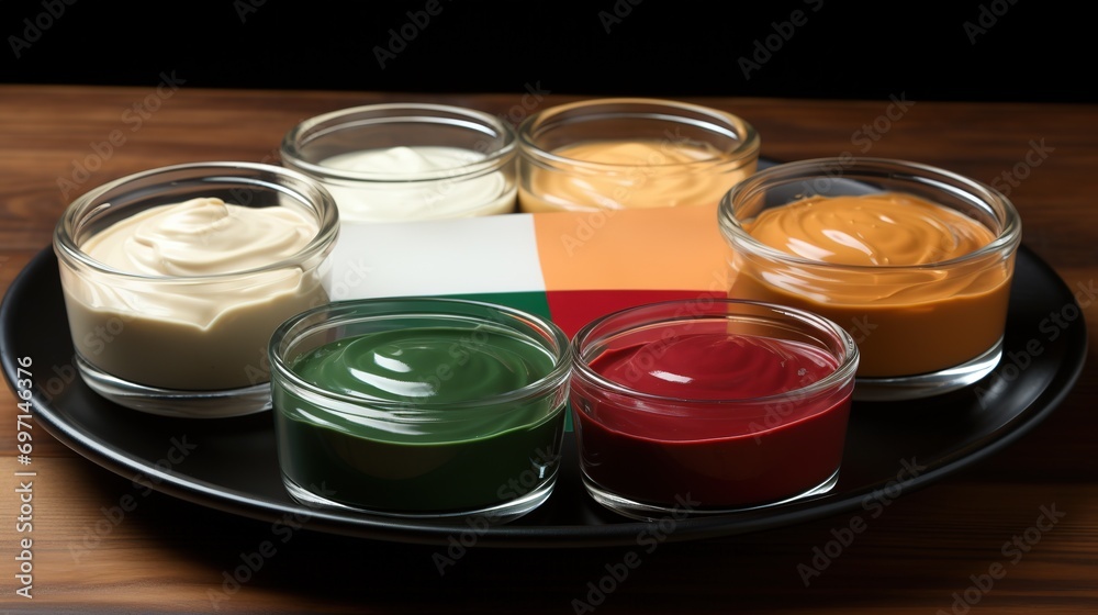 The Traditional plate of Sweets and Delicacies that Represent Indian Subcontinent Culture