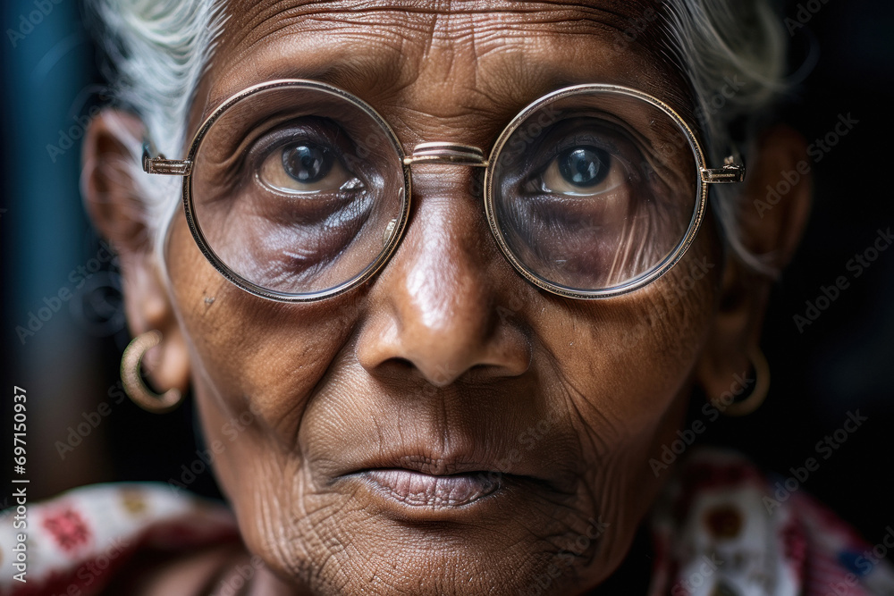 indian old woman wearing eyeglasses indian old woman wearing eyeglasses