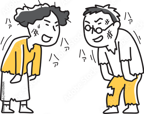 ボロボロになるまで喧嘩した男女