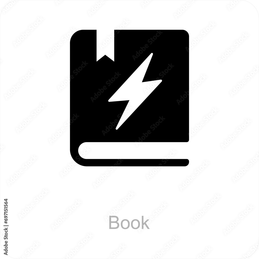 Book and Study Icon Concept Book and Study Icon Concept