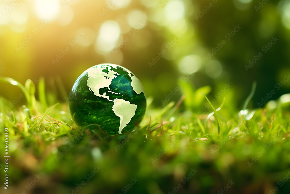 renewable energy light bulb with green energy, Earth Day or environment protection Hands protect forests that grow on the ground and help save the world, solar panels renewable energy light bulb with green energy, Earth Day or environment protection Hands protect forests that grow on the ground and help save the world, solar panels