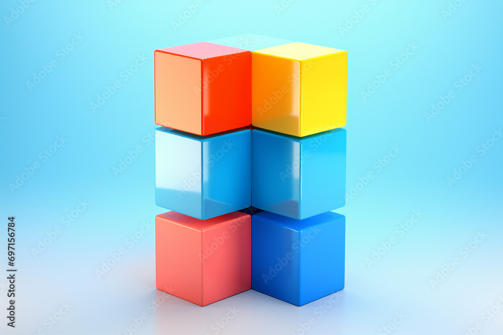 Obraz premium 3d objects background minimalistic