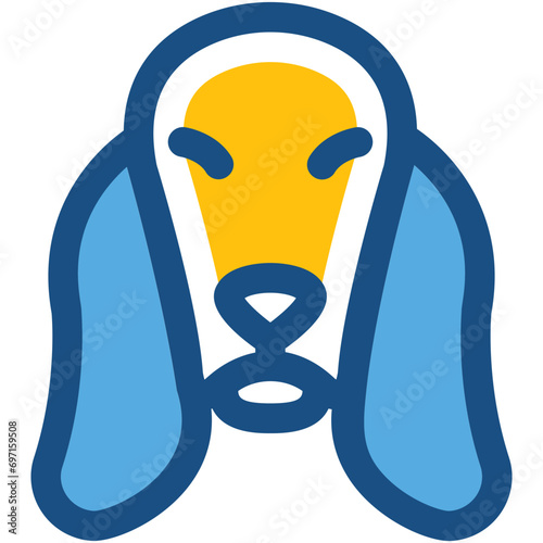 Dog Line Vector Icon