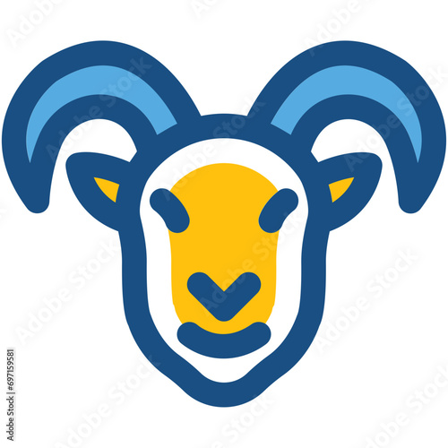 Antelope Line Vector Icon