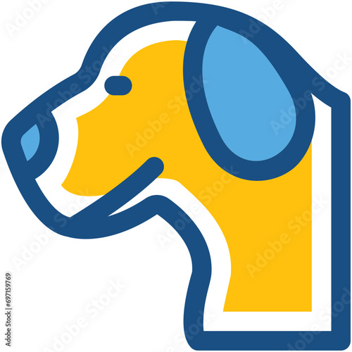 Dog Line Vector Icon