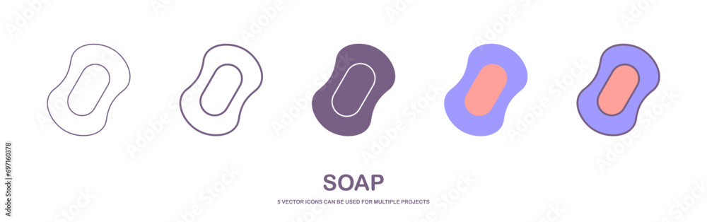 Hygiene icon. Soap icon vector. Single high quality outline symbol for web design or mobile app. Thin line sign for design logo. outline pictogram on white background Hygiene icon. Soap icon vector. Single high quality outline symbol for web design or mobile app. Thin line sign for design logo. outline pictogram on white background