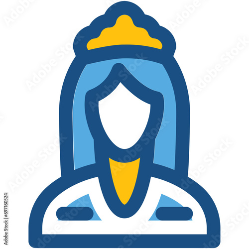 Princess Line Vector Icon