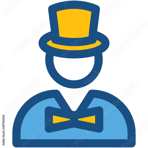 Magician Line Vector Icon