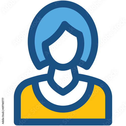Miss Line Vector Icon