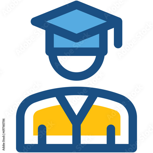 Graduate Line Vector Icon