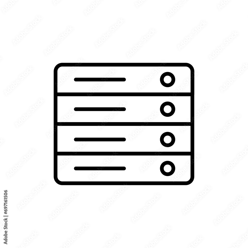 Database icons, minimalist vector illustration ,simple transparent graphic element .Isolated on white background Database icons, minimalist vector illustration ,simple transparent graphic element .Isolated on white background