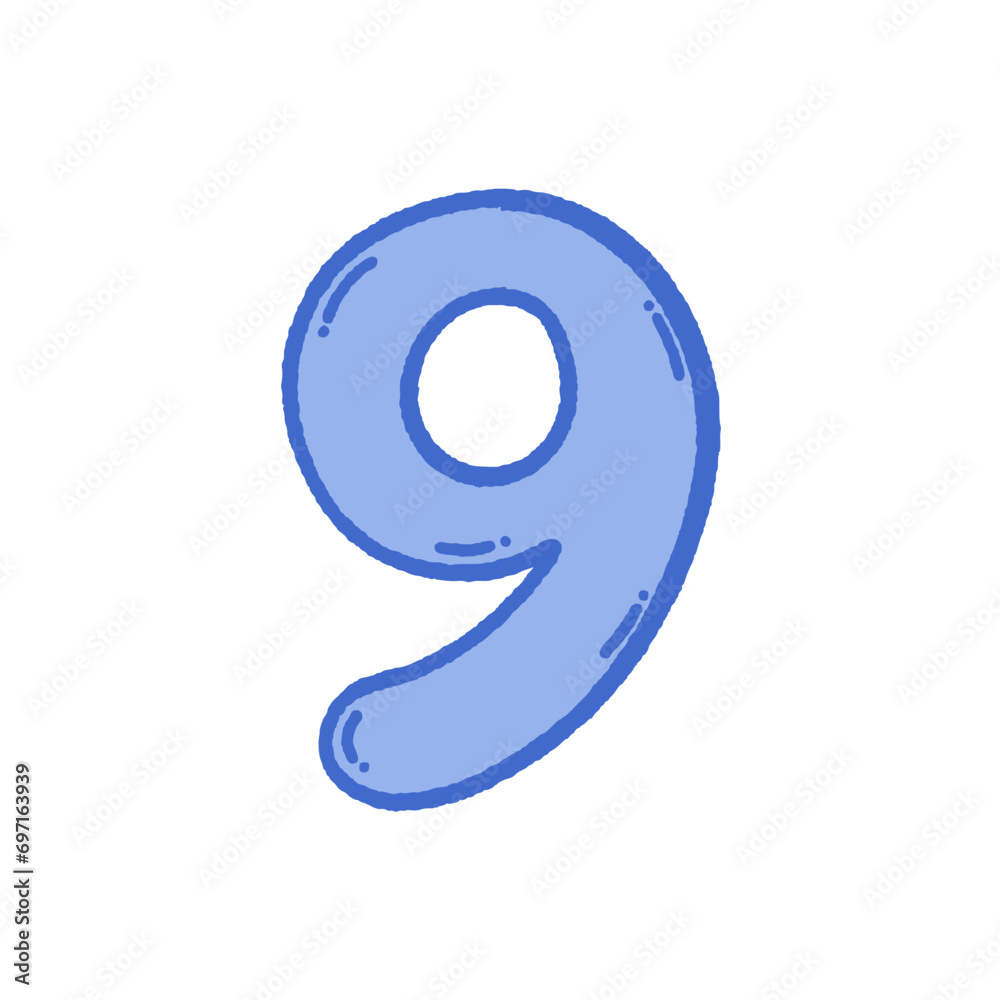 svg cute number doodle element set svg cute number doodle element set