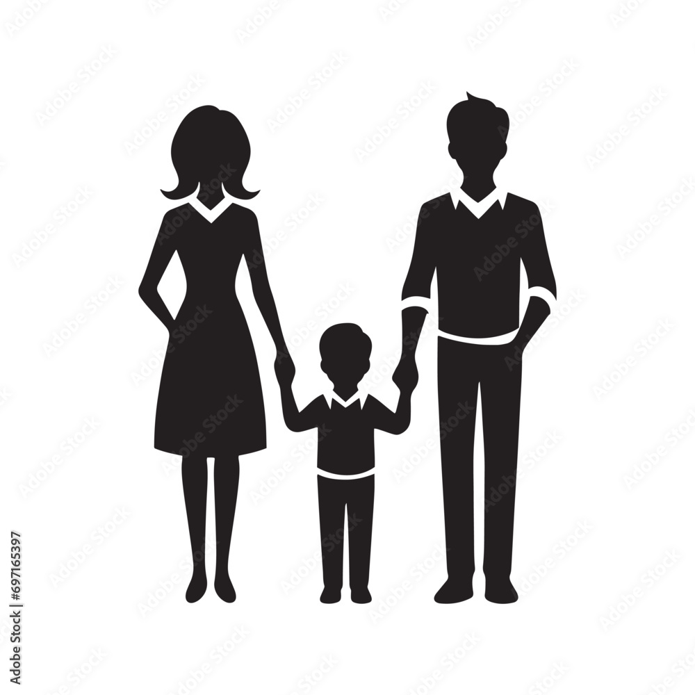 Silhouetted Bonds: Family Silhouette Embraces the Beauty of Minimalism
