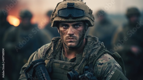 Portrait of special forces men