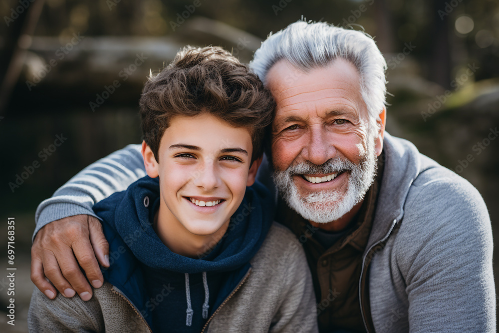 father spending time together with his son outdoors father spending time together with his son outdoors