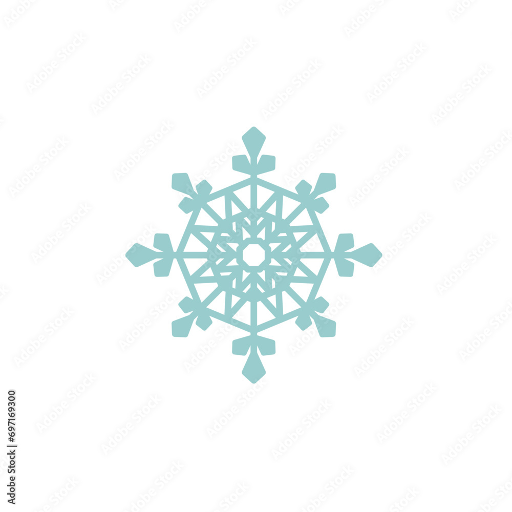 light blue snowflake set background light blue snowflake set background
