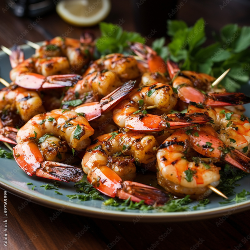 Shrimp Scampi. Gambas al ajillo. Shrimp Scampi. Gambas al ajillo.