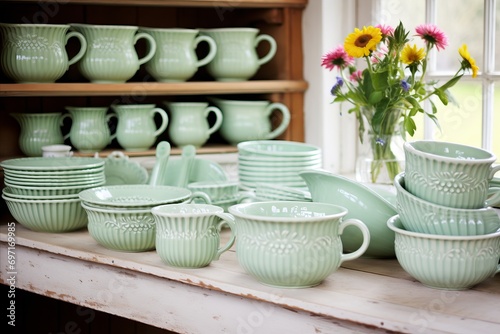 Traditional Irish Patterns in Light Green Tones for Unique Decor and Interior Settings