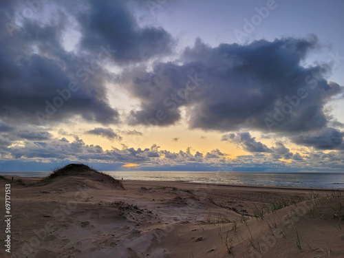 Krajobraz nadmorski, Morze Północne w Holandii Północnej. Miejscowość Callantsoog. © Adam Sadlak