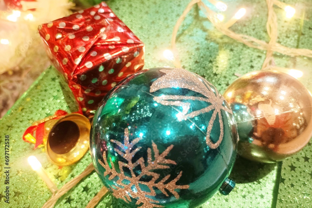 Christmas tree decorations and New Year's gifts