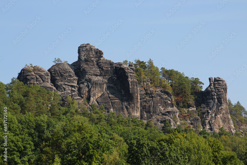 The Saxon Switzerland is part of the Elbe Sandstone Mountains in Saxony, Germany