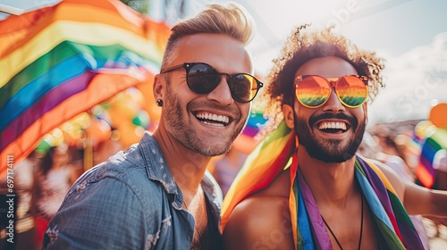 A gay LGBT couple proposing to get married by the sea. By being engaged