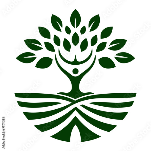 yoga meditation with tree of life silhouettes , meditation illustrations , yoga of tree vector

