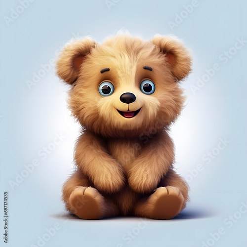 Adorable Teddy Bear with Fluffy Feathers © Brands Baker