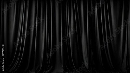 Black curtain photo